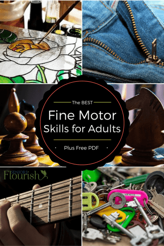 Get some new ideas with this HUGE list of fine motor activities when working with adults | SeniorsFlourish.com #OT #geriatricOT