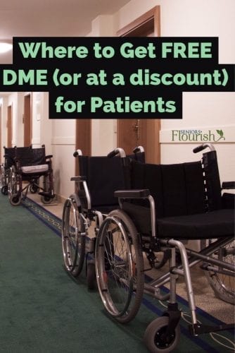 As an #OT, trying to find DME for patients can be a challenge - check out this list! | SeniorsFlourish.com #geriatricOT #occupationaltherapy