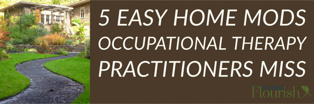 What are you, as an #OT practitioner, missing on your home modification assessments? Plus get FREE pdf quick reference guide | SeniorsFlourish.com #OccupationalTherapy #geriatricOT #homehealthOT