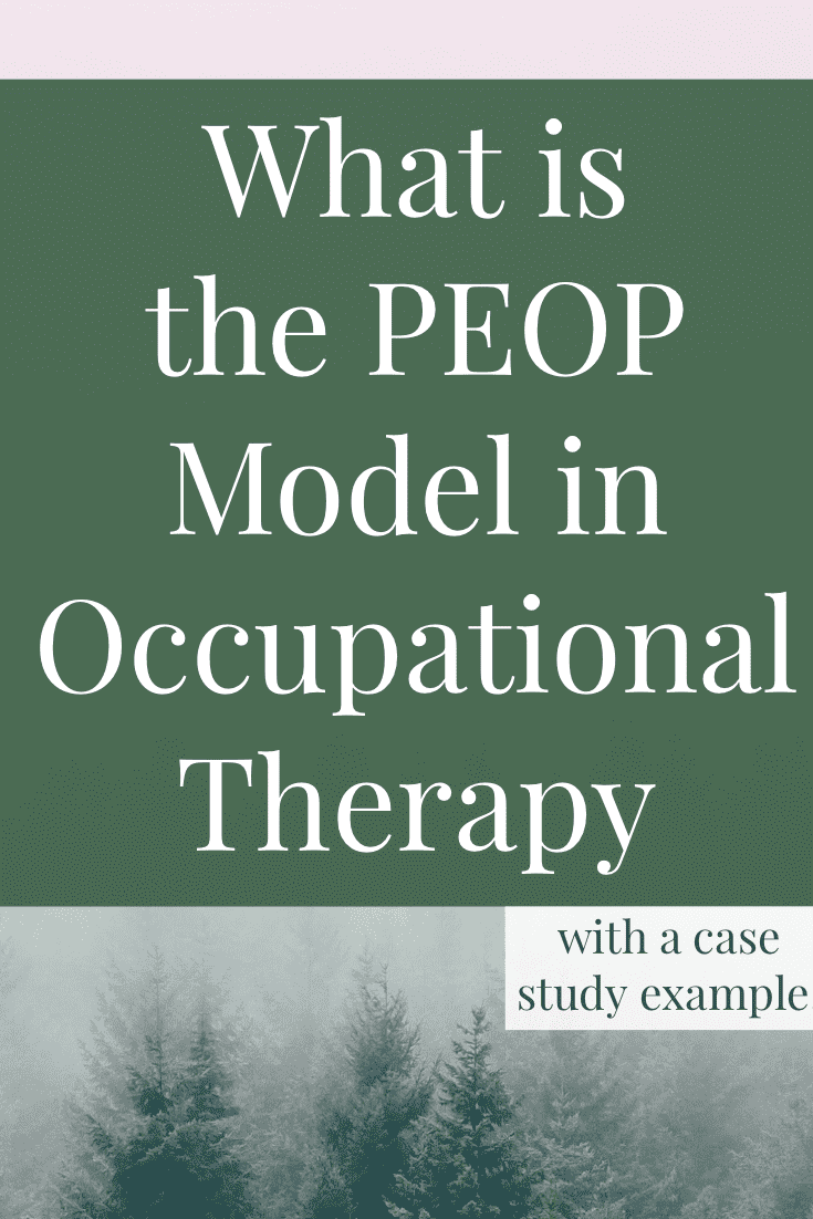 peop model occupational therapy case study