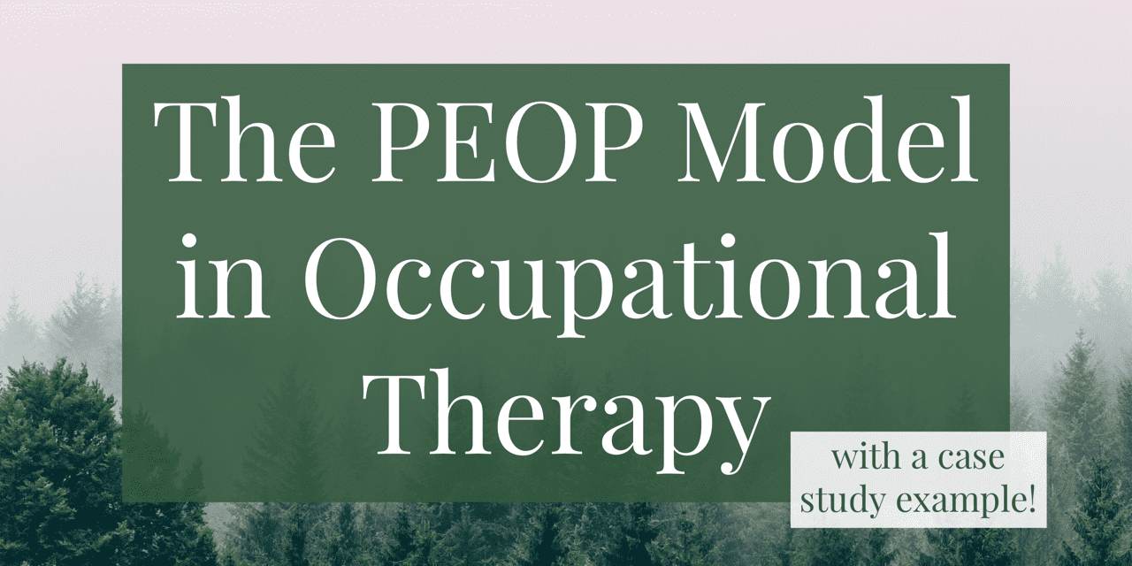 Peop Model The Basics For Ot Practice Seniors Flourish